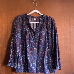 Floral long sleeve top